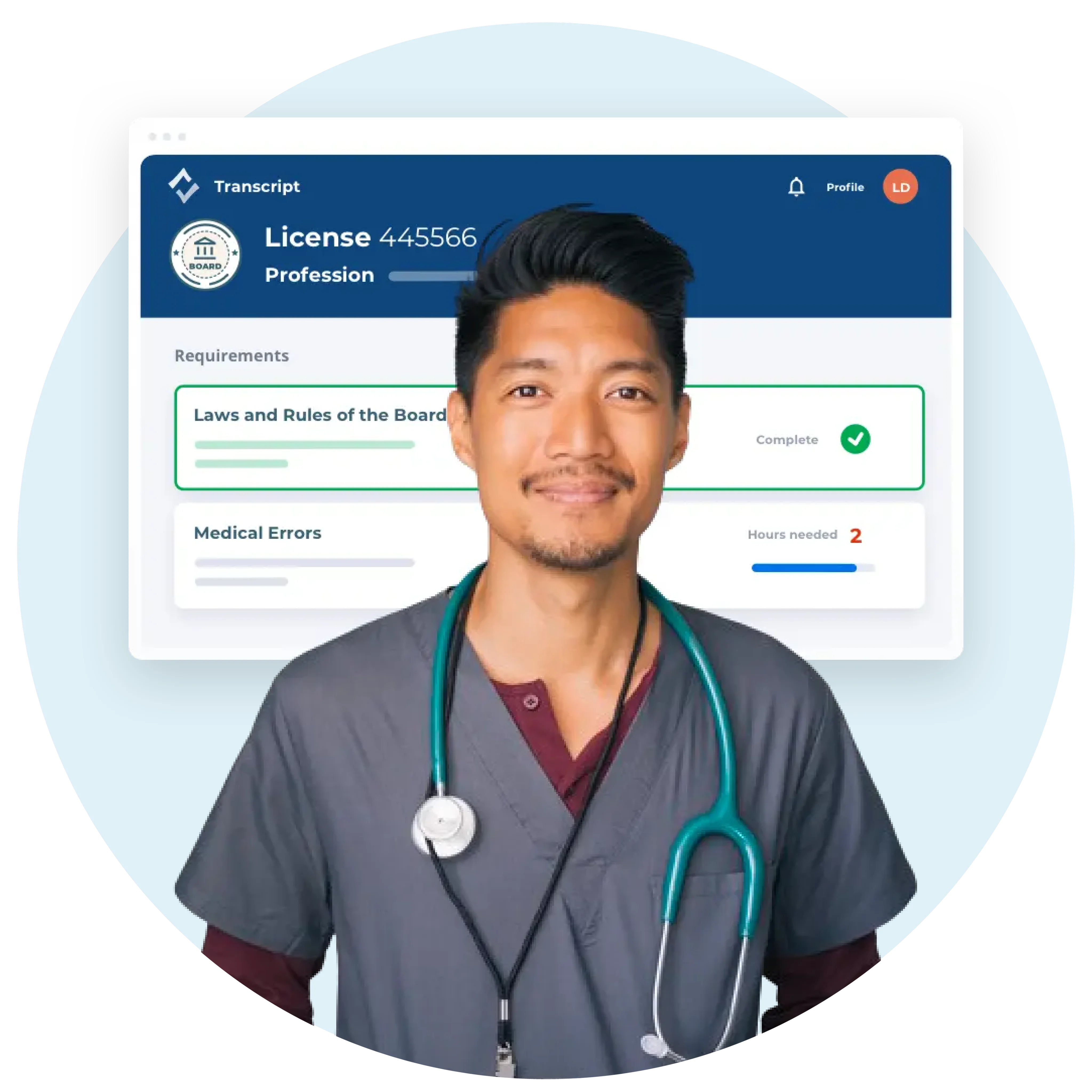 CE Broker features dashboard